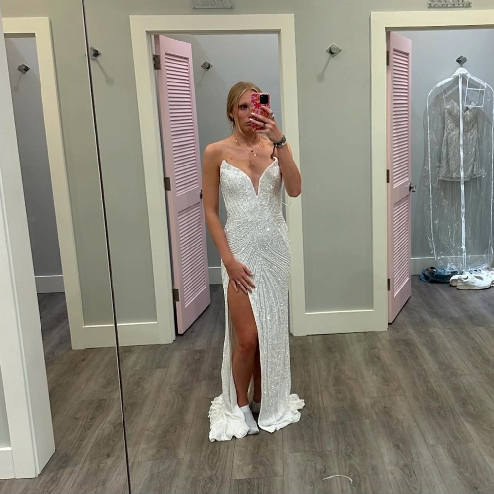 Elegant White Evening Gown